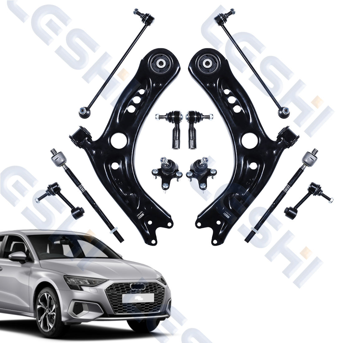 LESHI motor spare parts rearing controle armed linked armed swaying bars kits for audi A3 golf