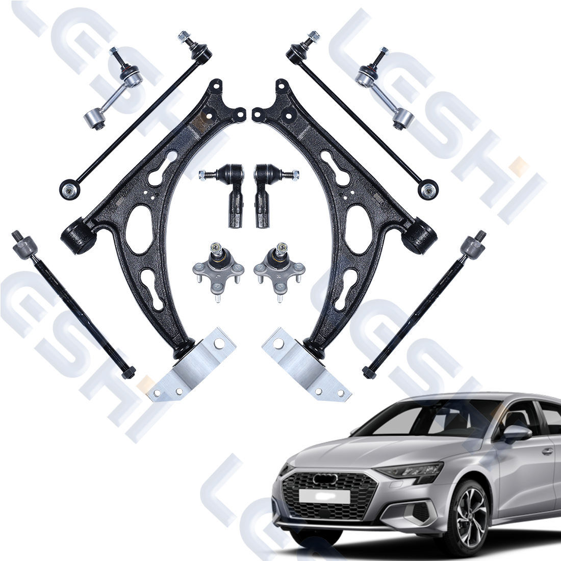 Leshi Auto Parts Of A Control Arm Rod End Ball Joint Rack And Pinion Inner Tie Rod For Audi A3 Before 2012